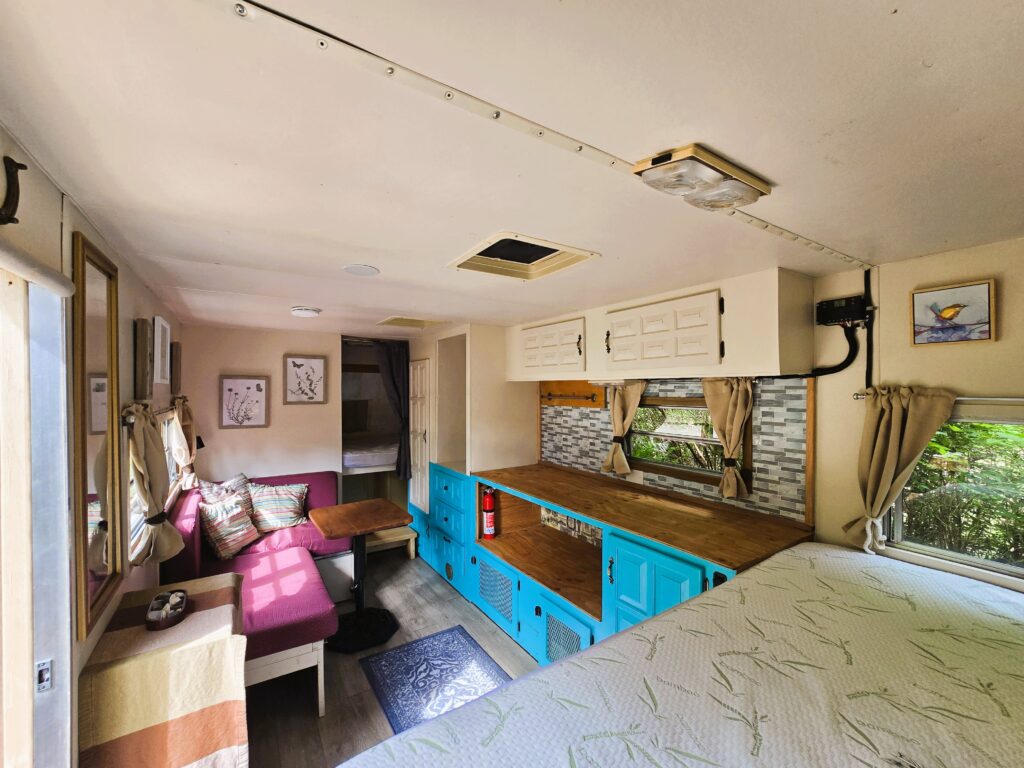The Snug at Creekside Crossing sleeping cabin Interior